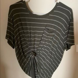 Striped T-shirt with pocket